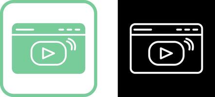 Video Streaming Vector Icon