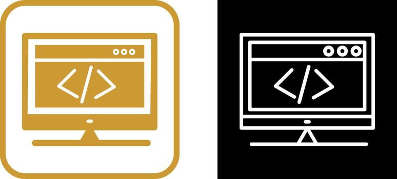 HTML Coding Vector Icon