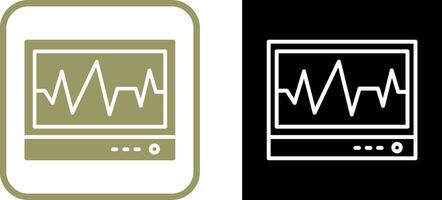 icono de vector de electrocardiograma