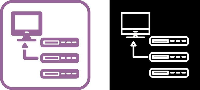 icono de vector de base de datos