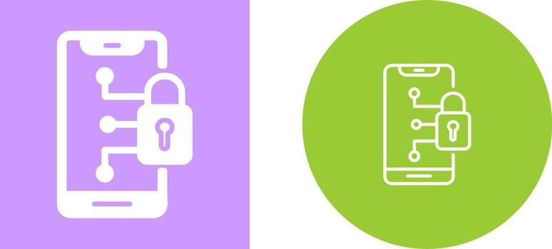 icono de vector de dispositivo seguro