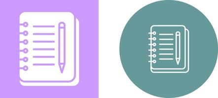 Notebook And Pen Vector Icon