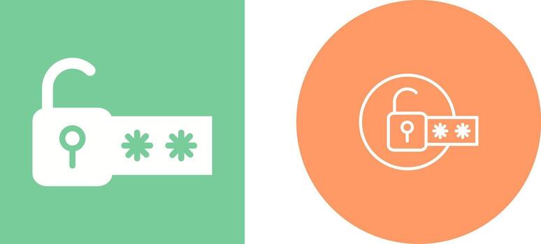 icono de vector de bloqueo de contraseña