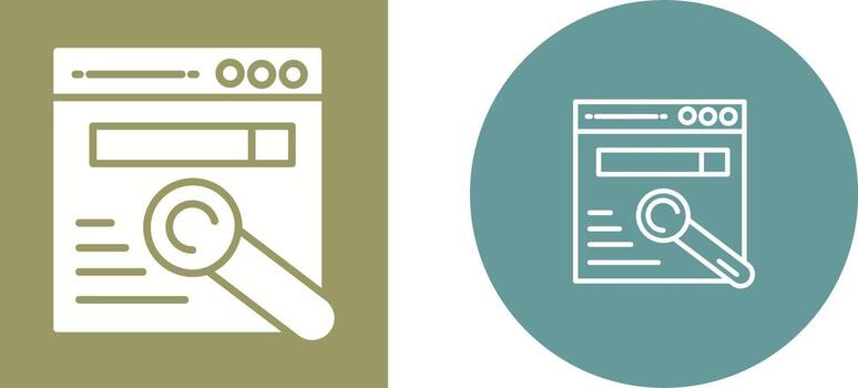 icono de vector de navegador