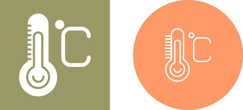 icono de vector de temperatura