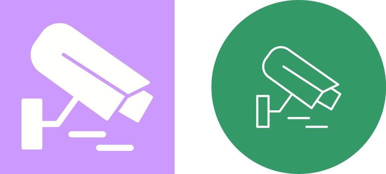 icono de vector de cámara de seguridad