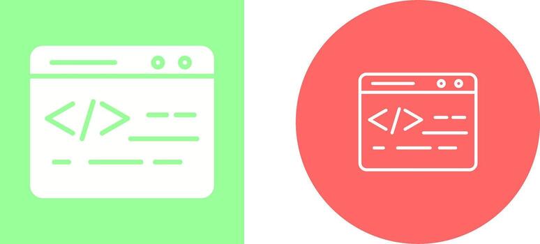 icono de vector de codificación web