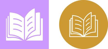 Open Book Vector Icon