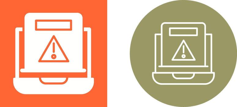 icono de vector de error
