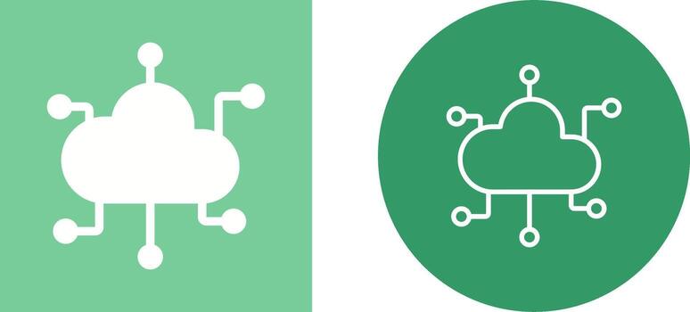 Cloud Computing Vector Icon
