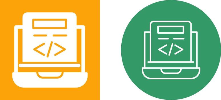 icono de vector de codificación