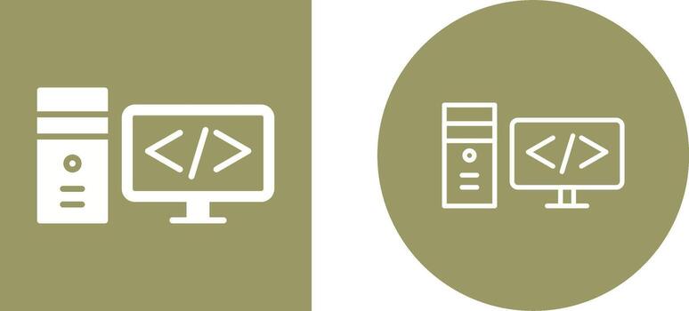 icono de vector de codificación
