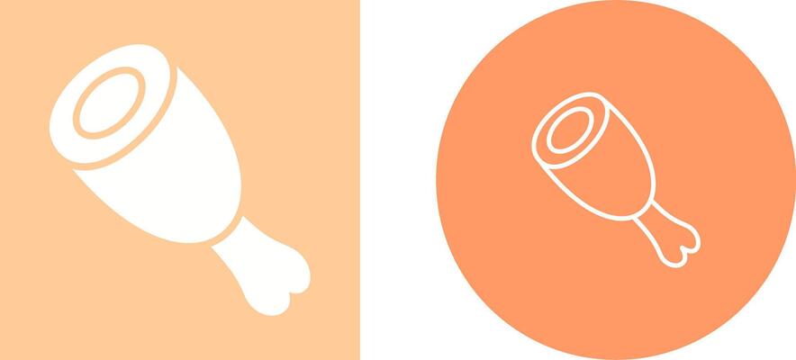 Cooked Ham Vector Icon