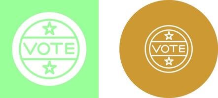 Vote Sticker Vector Icon
