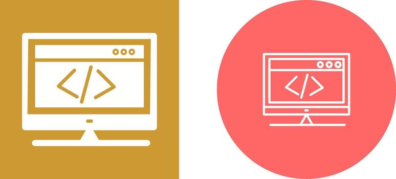 HTML Coding Vector Icon