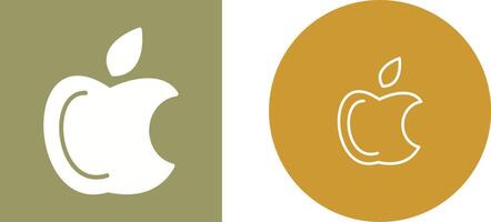 manzana logo vector icono