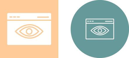 Web Visibility Vector Icon