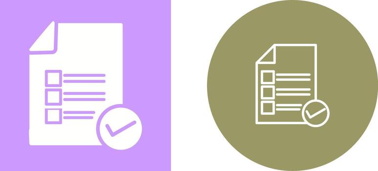 Valid Document Vector Icon