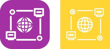 computadora conexión vector icono