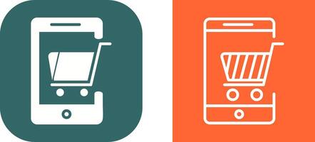 Mobile Shopping Vector Icon