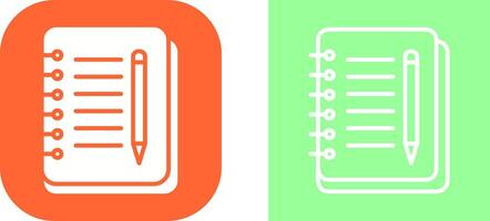 Notebook And Pen Vector Icon