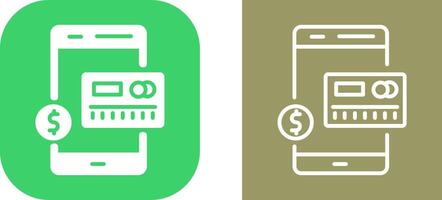 Mobile Banking Vector Icon