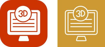 3D Quality Screen Vector Icon