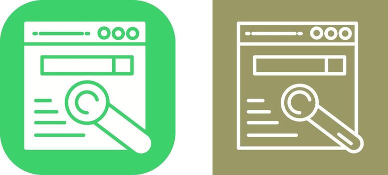 icono de vector de navegador