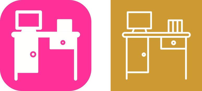 Working Table Vector Icon