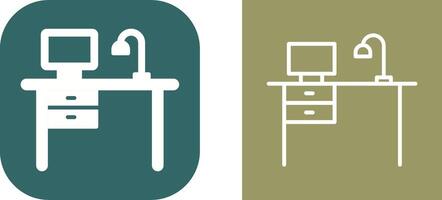 Working Desk Vector Icon