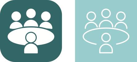 Conference Table Vector Icon