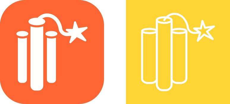 icono de vector de dinamita