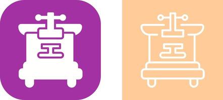Machine Press Vector Icon