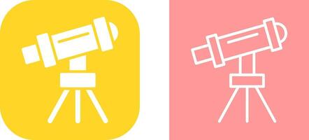 Telescope on Stand Vector Icon