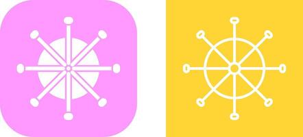 Ship Wheel Vector Icon