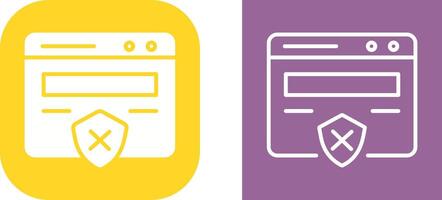 Unprotected Website Vector Icon