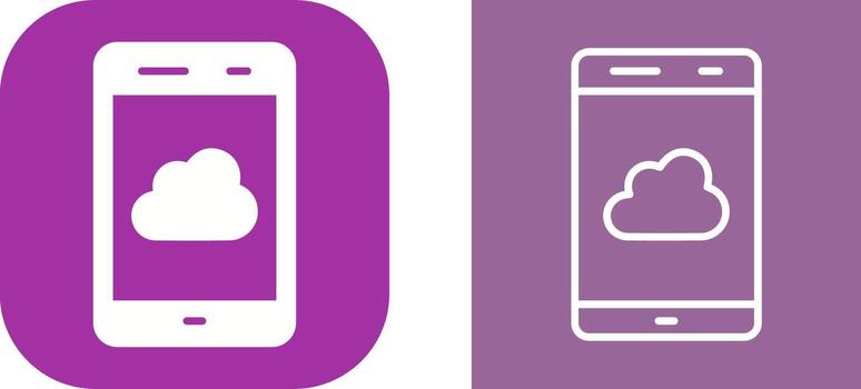 icono de vector de nube