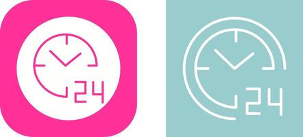 24 hours Vector Icon