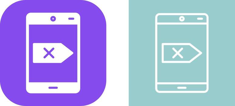 eliminar icono de vector