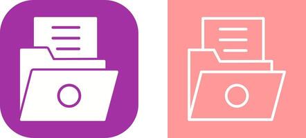 List Folder Vector Icon