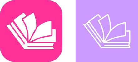 Open Book Vector Icon