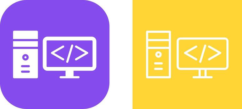 icono de vector de codificación