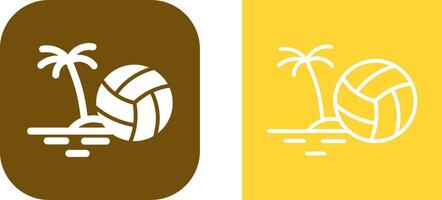 icono de vector de voleibol de playa