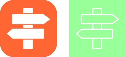 Signpost Vector Icon