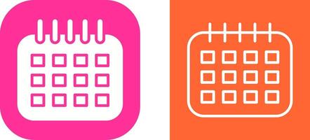 Marked Calendar Vector Icon