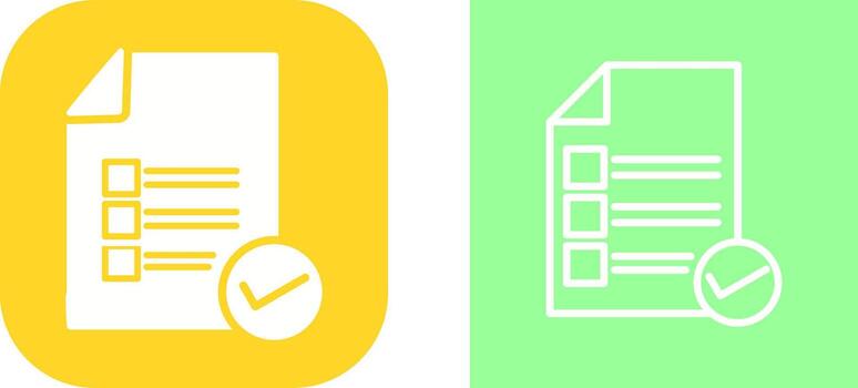 Valid Document Vector Icon