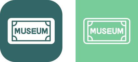 Museum Tag Vector Icon