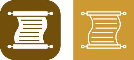 Scroll of Paper Vector Icon