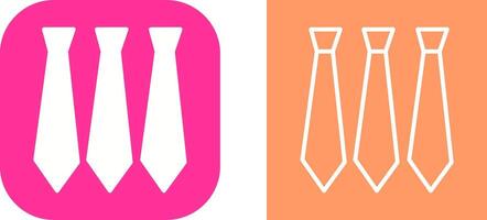 Three Ties Vector Icon