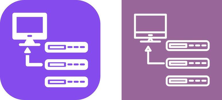 icono de vector de base de datos